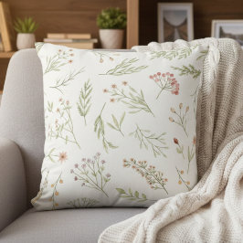 Almofada Travesseiro Botânico Floral Romântico