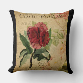 Almofada Travesseiro Botânico Vintage - Rhododendron