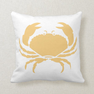 Almofada travesseiro branco de areia bronzeada CRAB