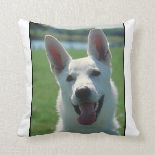 Almofada Travesseiro branco de MoJo do german shepherd