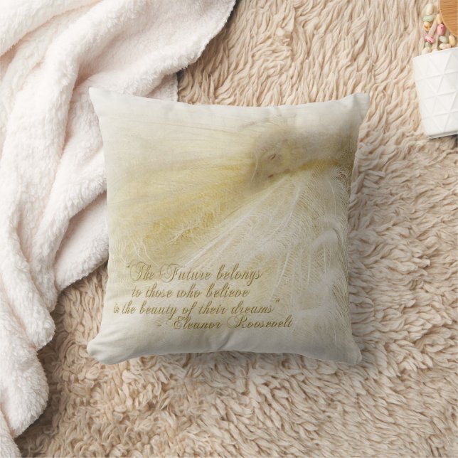 Almofada Travesseiro branco inspirador (Cobertor)