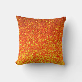 Almofada Travesseiro brilhante cor de laranja amarelo