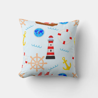 Almofada Travesseiro brilhante para crianças com padrão mar