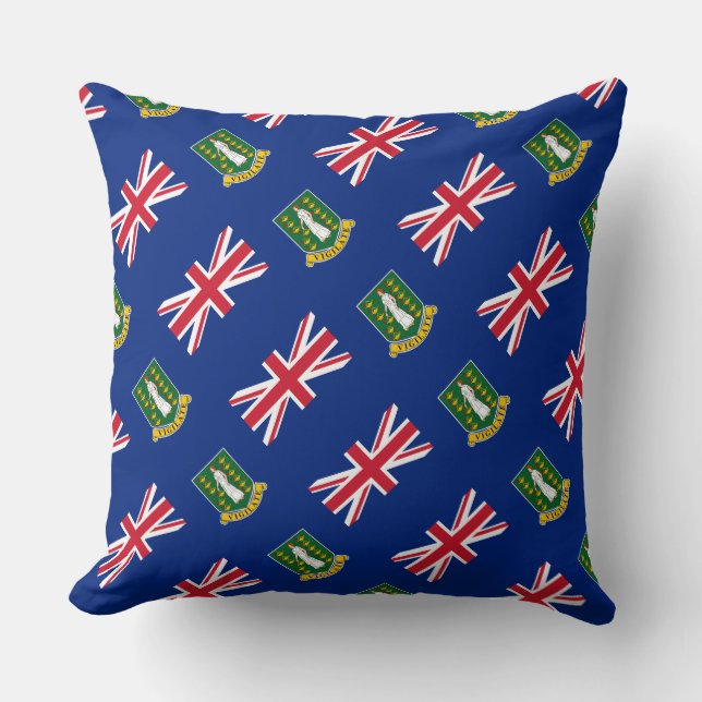Almofada Travesseiro "British Virgin Islands Flag" de Paul  (Frente)