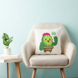 Almofada Travesseiro Cacto Sorridente – Hello Plant Design