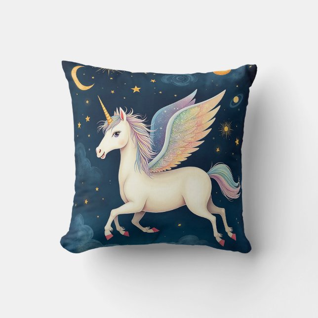Almofada Travesseiro Celestial Unicorn (Frente)