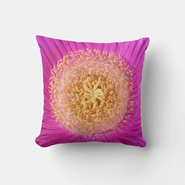 Almofada Travesseiro central com ventilador rosa brilhante (Frente)