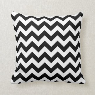 Almofada Travesseiro Chevron Preto e Branco