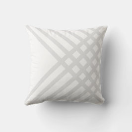 Almofada Travesseiro Cinza com Padrão Geométrico