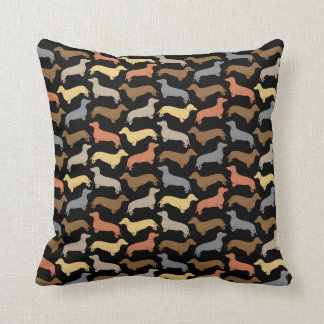 Almofada Travesseiro clássico da silhueta do Dachshund