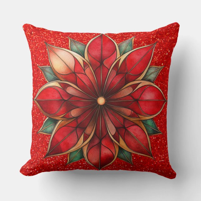 Almofada Travesseiro clássico de Xadrez de Buffalo de Natal (Frente)