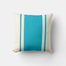 Travesseiro Coastal Stripe – Turquesa e Creme
