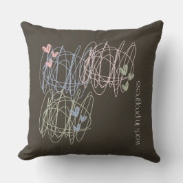 Almofada Travesseiro com design de scribble