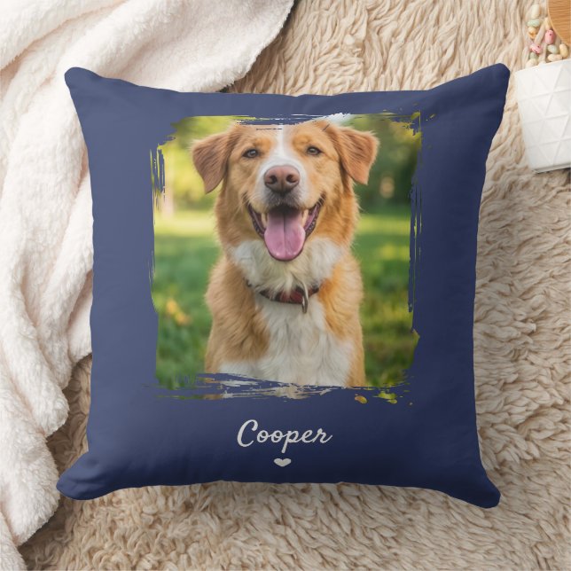 Almofada Travesseiro com Foto Personalizada de Pet com Nome (Cobertor)