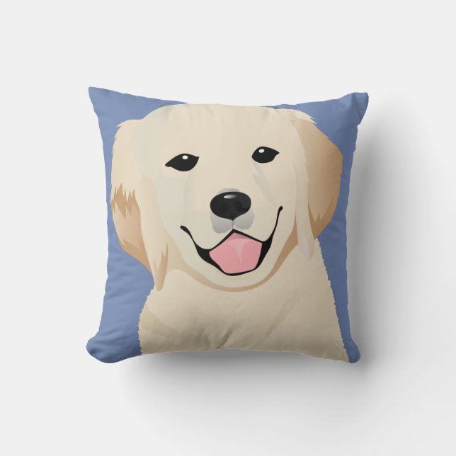 Almofada Travesseiro com golden retriever (Frente)