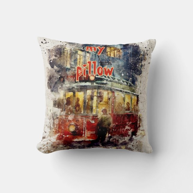 Almofada Travesseiro com volume de água texturizado (Frente)