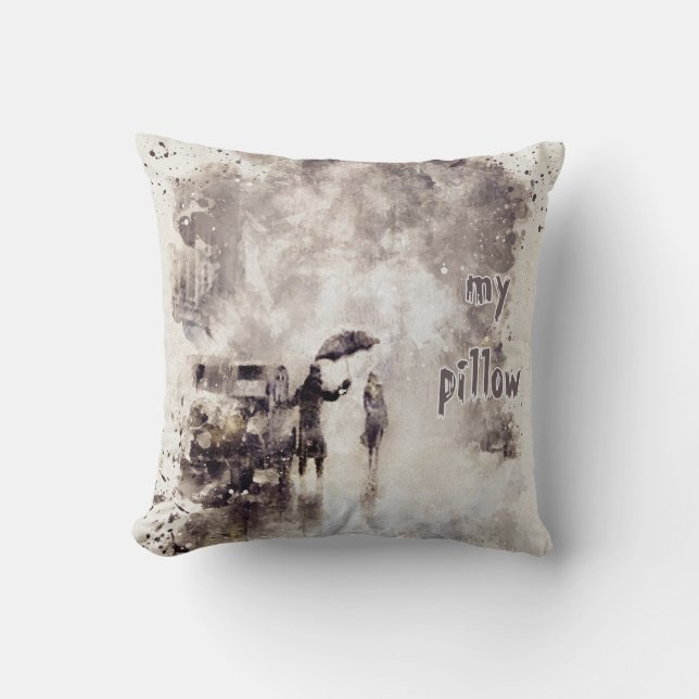 Almofada Travesseiro com volume de água texturizado (Frente)