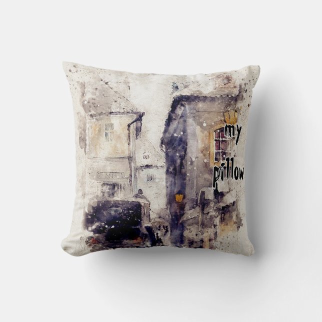 Almofada Travesseiro com volume de água texturizado (Frente)