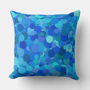 Almofada travesseiro confetti ponto azul