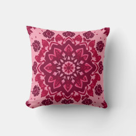 Almofada Travesseiro Cor-de-Rosa Boho Chic