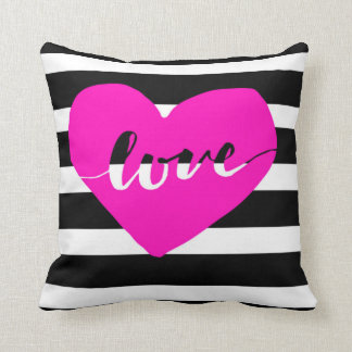 Almofada Travesseiro cor-de-rosa brilhante do amor do