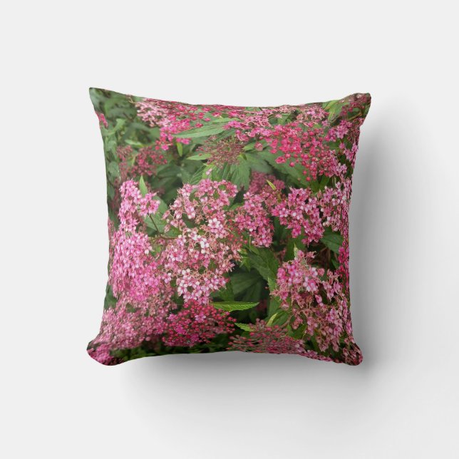 Almofada Travesseiro Cor-de-Rosa Floral (Frente)