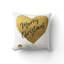 Travesseiro Cozy Christmas Heart Personalizado por