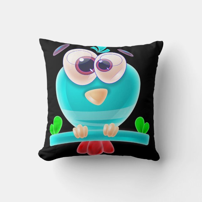 Almofada Travesseiro Cute Birdie Chill (Frente)