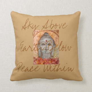 Almofada Travesseiro da arte da aguarela de Buddha da paz