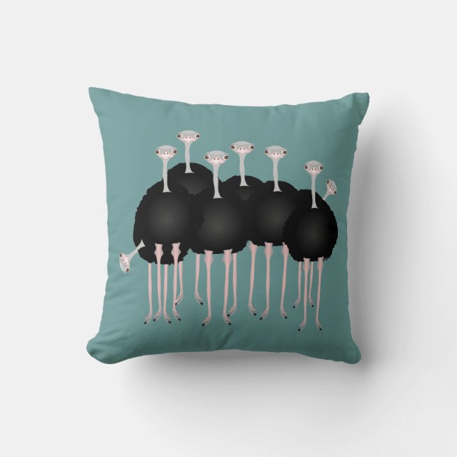 Almofada Travesseiro da avestruz (Frente)