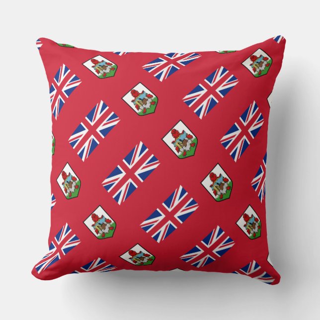 Almofada Travesseiro da "Bandeira das Bermudas" Paul McGehe (Frente)