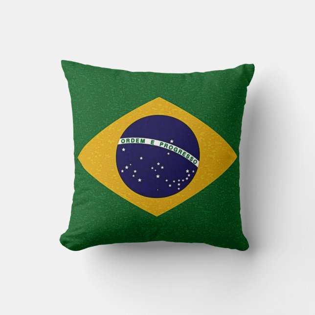 Almofada Travesseiro da BANDEIRA de BRASIL (Frente)