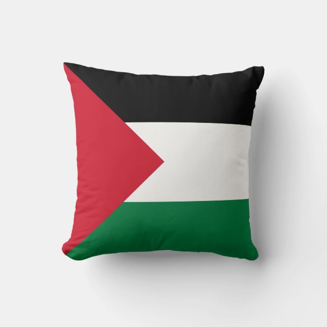 Almofada Travesseiro da bandeira de Palestina (Frente)