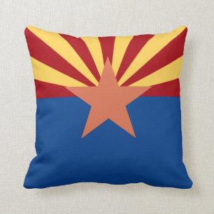Almofada Travesseiro da bandeira do estado da arizona