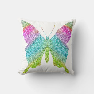 Almofada Travesseiro da Borboleta Glitter - escolha uma cor
