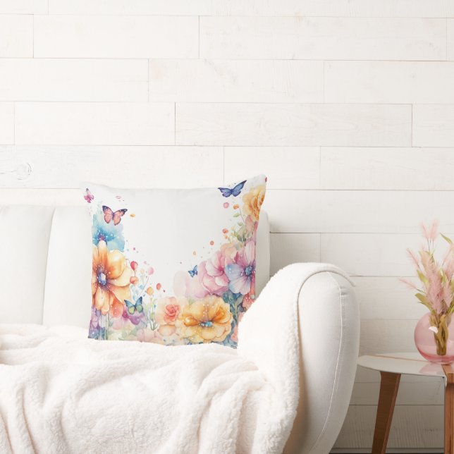 Almofada Travesseiro da Flor Elegante_ Beleza para sua casa (Sofá)