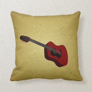 Almofada Travesseiro da ilustração da guitarra