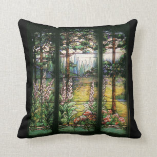 Almofada Travesseiro da natureza do vitral de Tiffany