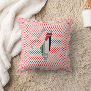 Almofada Travesseiro da Palestina - Decor Keffiyeh Palestin