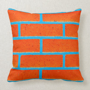 Almofada Travesseiro da parede de tijolo
