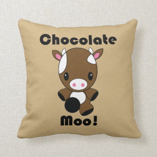Almofada Travesseiro da vaca do MOO Kawaii do chocolate