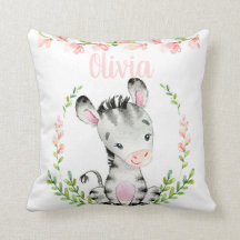 Travesseiro da zebra do bebê