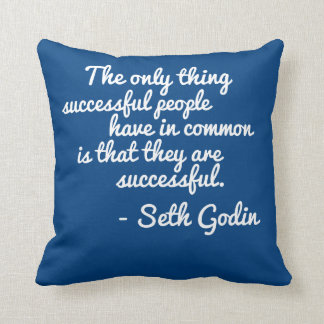 Almofada Travesseiro das citações de Seth Godin Seccess
