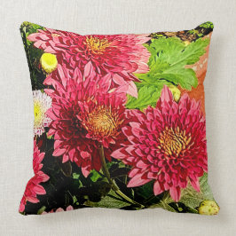 Almofada Travesseiro das Flores Chrysanthemum Peach Cozy Br