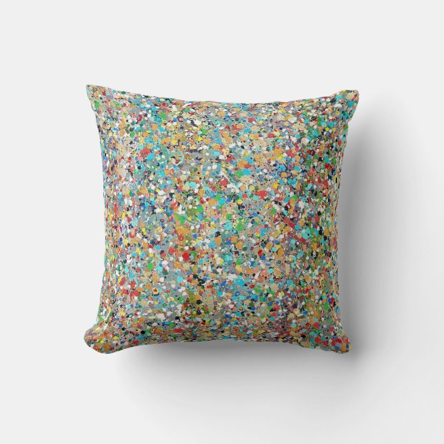Almofada Travesseiro de 16 x 16 Poliéster Confetti (Frente)