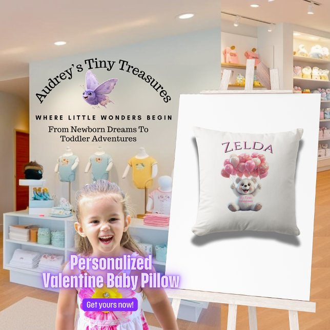 Almofada Travesseiro de 1 rua do bebê personalizado (Criador carregado)