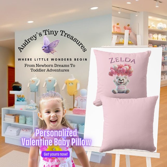 Almofada Travesseiro de 1 rua do bebê personalizado (Criador carregado)