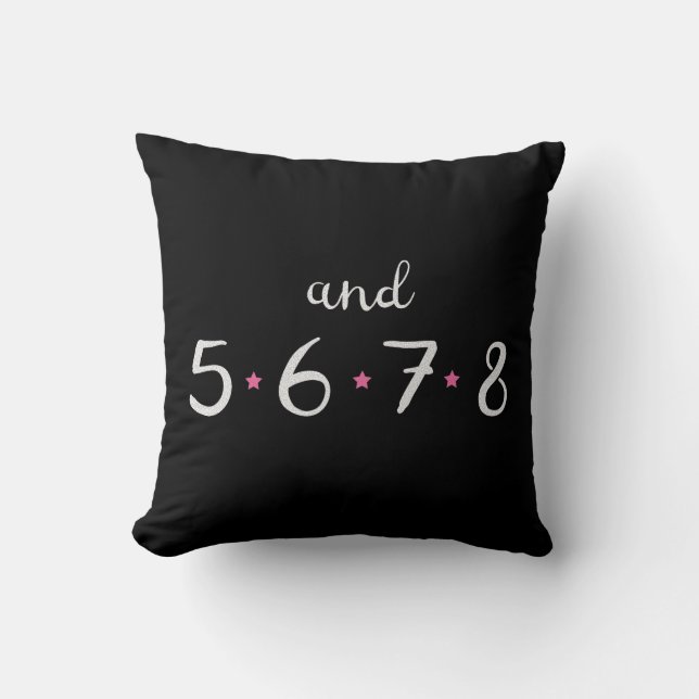 Almofada Travesseiro de 5678 danças (Frente)