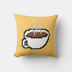 Almofada travesseiro de 8 bits do café