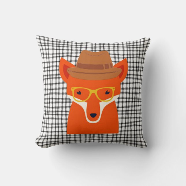 Almofada travesseiro de abóbora animal hipsta hipster (Frente)